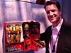 Toy Fair 2007 - New York: Hasbro's Transformers Products - Transformers Event: Hasbro CEO Brian Goldner alongside Ultimate Bumblebee